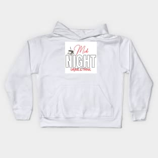 Mid Night Drink & Think Kids Hoodie